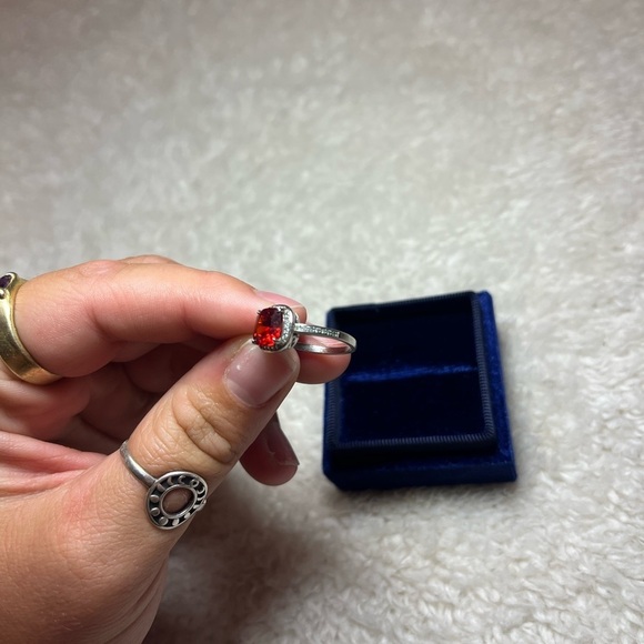 NEW Red Diamond Ring - Picture 2 of 3